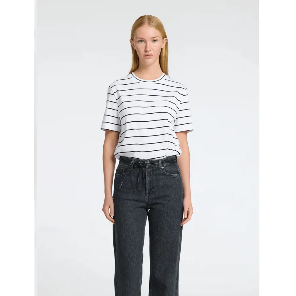Selected Femme Striped Boxy Tee